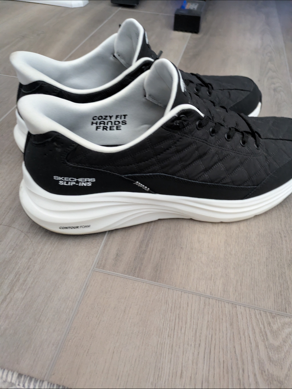 Skechers Men’s Black Slip-Ins Athletic Sneakers And Slip On Sandles - Picture 4 of 10
